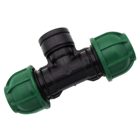 Bradas T-Stück für PE-Rohr Klemmverbinder 32mm mit Innengewinde 1" DSRAIQT32GW1