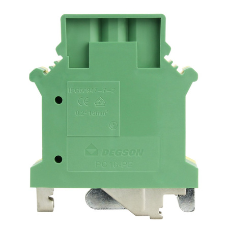 Schutzleiter-Reihenklemme 16mm2 gelb-grün Erdungsklemme VDE UL PC16-PE-01P-1Y-00AH