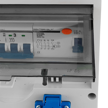 Stromverteiler ECO-S/FI 32A 16A 2x230V franz/belg System SKHU Kabel Doktorvolt® DV-0410-F