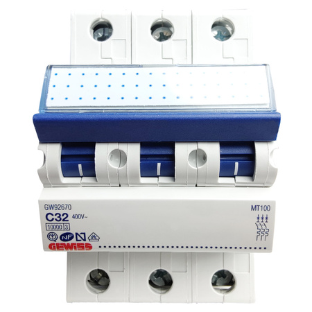 GEWISS Leitungsschutzschalter C32A 3P 10kA VDE PR63 Sicherungsautomat GW92670