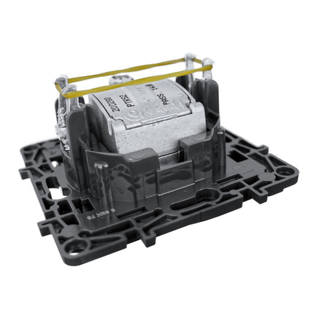 Steckdose TV-R-SAT Durchgang schwarz 14 dB Niloe Step 863578