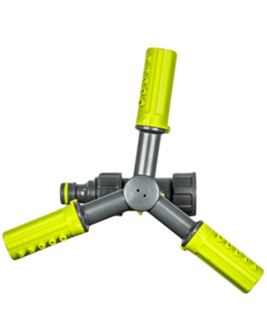 3-Arm Kreisregner mit Erdspieß Sprinkler bis 109m² Bewässerung Rasensprenger LIME LINE BRADAS LE-6107