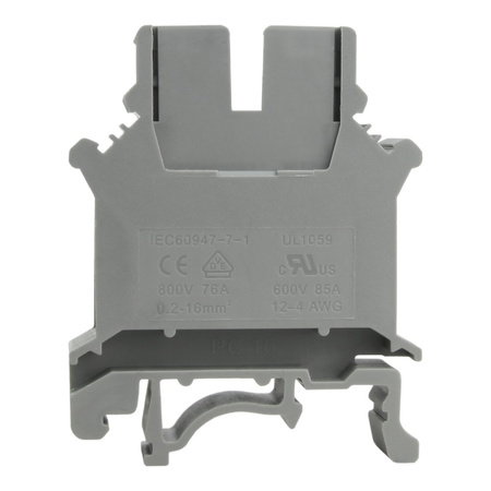 Reihenklemme 16mm2 Schraubklemme Grau VDE UL PC16-01P-11-00A(H)