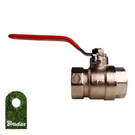 Messing Kugelhahn mit Hebelgriff 1" Innengewinde Wasserhahn Absperrhahn Auslaufhahn BRADAS GKZ012525