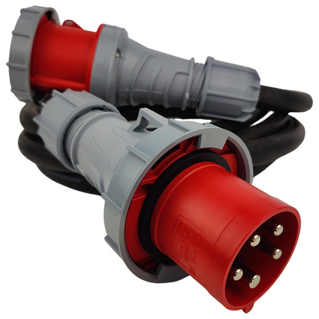CEE Verlängerungskabel Kabel 10m 63A IP67 Starkstromkabel 5x16mm2 PCE Doktorvolt® DV-4759-CEE-63