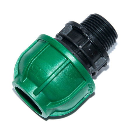 Bradas PE-Rohr Kupplung 25mm mit Außengewinde 3/4" DSRAIQ25GZ34