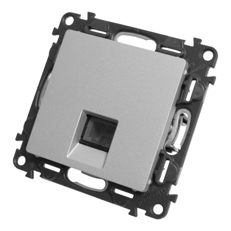 Telefonsteckdose RJ11 4pin aluminium Valena Life Legrand 753338