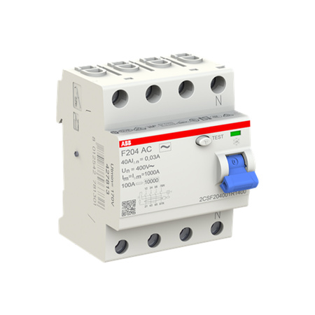 Fehlerstromschutzschalter RCCB 4P 40A 30mA FI-Schalter typ AC ABB 2CSF204001R1400