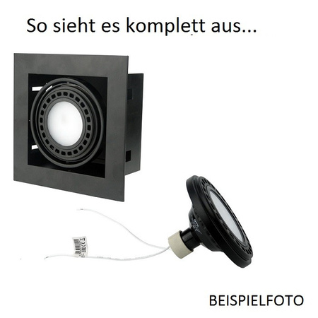 GTV Einbauleuchte Deckenleuchte Deckenlampe PIREO I schwarz UP OP-PIREO1-20