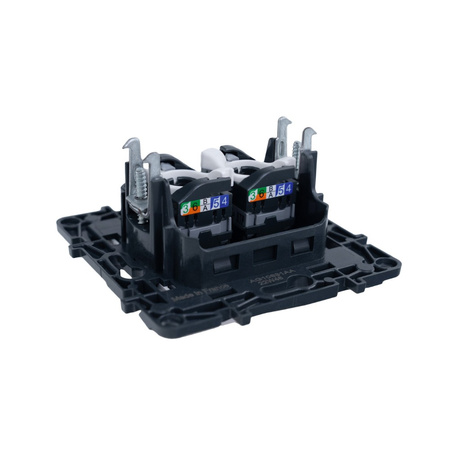 Doppelte Netzwerksteckdose 2xRJ45 863160