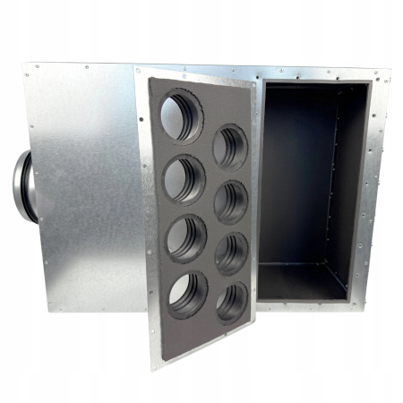 LÜFTUNGSVERTEILER VERTEILERKASTEN 8X75 Ø160 WÄRMERÜCKGEWINNUNG E-KRTZP-8X75/160-OC