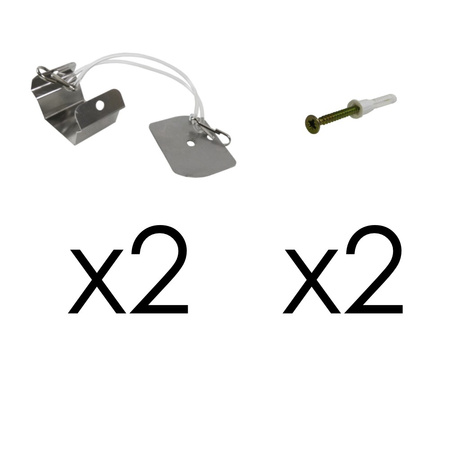 Seil Abhängung Acrylseil 15cm Deckenbefestigung Standard für LED-Hängeleuchte QUALIS Bemko C27-QLS-ZMN-A