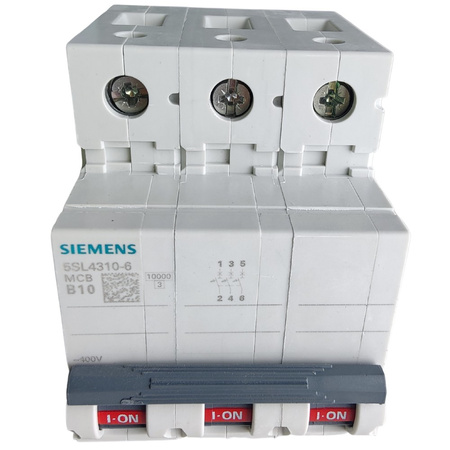 SIEMENS Leitungsschutzschalter B10A 3P 10kA MCB VDE Sicherungsautomat 5SL4310-6