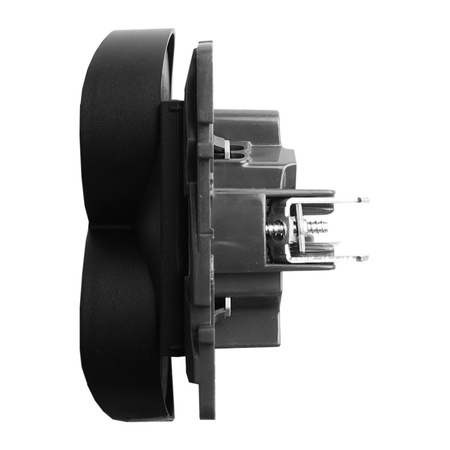 Doppelsteckdose mit Kindersicherung 2P + E franz. System schwarz Niloe Step 863534