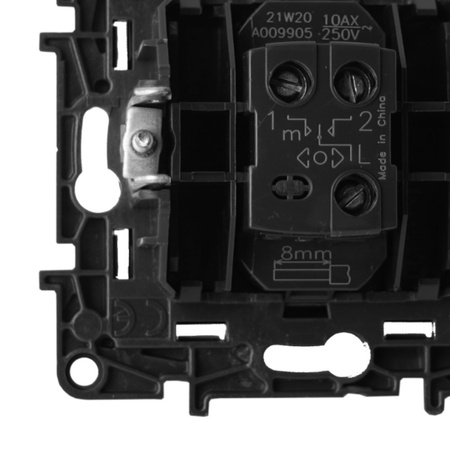 Rolladenschalter Jalousieschalter 3-fach 6 AX schwarz Niloe Step 863544
