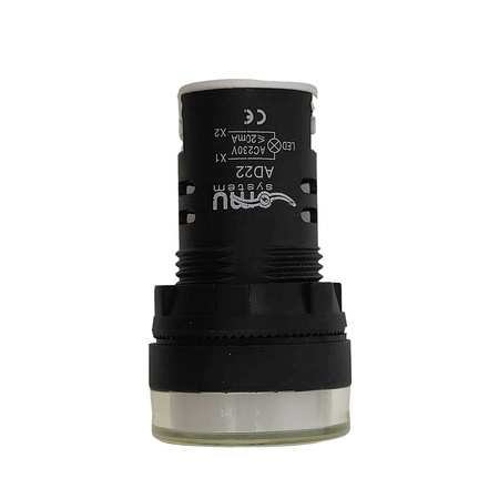 XBS LED Leuchtmelder weiß Kontrolleuchte Signal- Lampe Licht 22mm 230V AD22-WHITE230