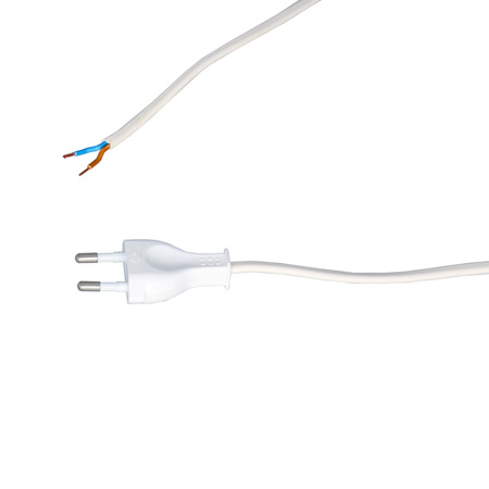 Anschlusskabel mit Schalter PWK-11 1,5 m 2x0,75 mm² mit Flachstecker 250 V 16 A Weiß W-99706