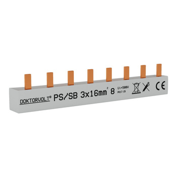 3P Phasenschiene Stift 8-polig 16mm² PS/SB Schiene DV 5132