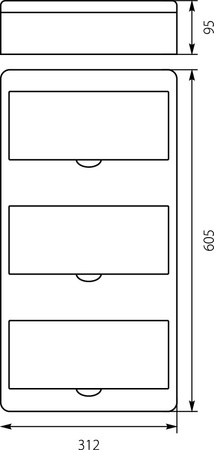 Verteilerkasten Sicherungskasten Rn 36/B (N+PE) AP 36 Module E-P 7.16