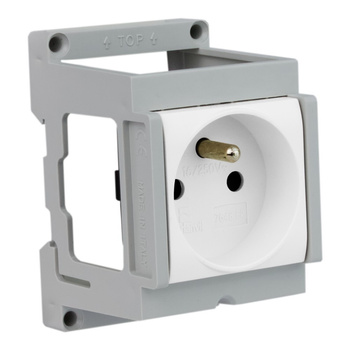 Einbausteckdose für Hutschiene DIN französische System IP20 1412.FR