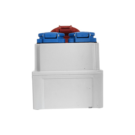 Baustromverteiler Gehäuse ohne Verkabelung 16A 400V 2x 230V Schuko Leergehäuse mit Steckdosen TpE 3317-200-5000