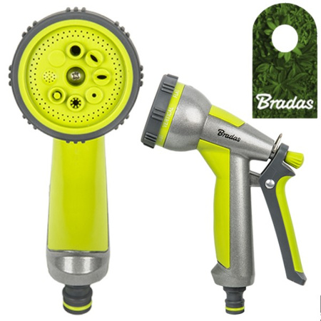 Multifunktionsbrause 8 Funktionen Metall Sprühpistole Gartenbrause LIME LINE BRADAS LE-5108