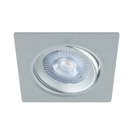 Verstellbare Deckenleuchte quadratisch MONI LED D 5W 4000K Einbau-Hängeleuchte silber 03860