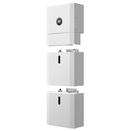 Komplettset Hybrid-System 10kW BluE KStar E10KT Wechselrichter 3-phasig Batteriespeicher mit Solarmodule DV-1468-PV-SET