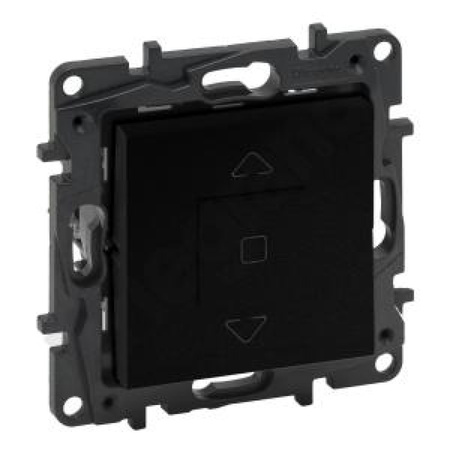 Rolladenschalter Jalousieschalter 3-fach 6 AX schwarz Niloe Step 863544