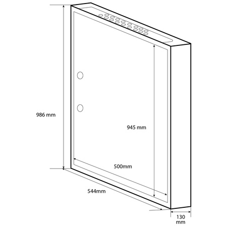 Doktorvolt Verteilerkasten Aufputz Sicherungskasten aus Metall 120 Module 5-reihig IP30 MN120/5/24