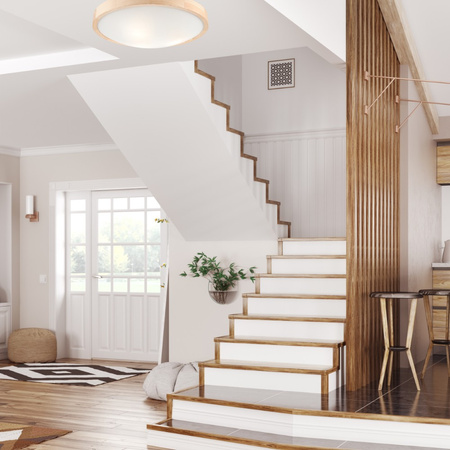 LED Deckenleuchte Lampe Kiefer 3-flammig gewölbt 47 cm E27 LD-PD-8.3 SOSNA