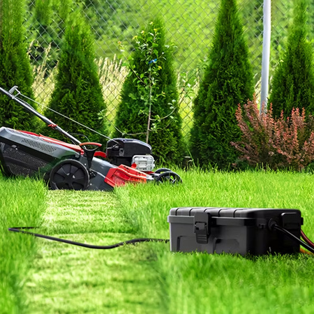 Kabelbox wasserdicht 29x13,2x10cm außen Kabelkasten für Verlängerungskabel, Steckdosenleisten große Elektrobox 6 Durchlässe Garten Organizer Schwarz Camping Box für Weihnachtsbaumbeleuchtung DV-6654 Doktorvolt