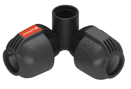 Winkelstück Verbinder 25 mm x 3/4"-Innengewinde wasserdicht Quick & Easy Gardena 02764-20