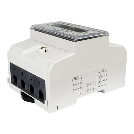 3 Phasige 0,25÷10(80)A Stromzähler MID Drehstromzähler Zähler MID F&F LE-02D