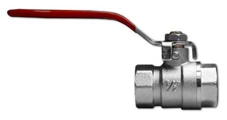 Messing Kugelhahn mit Hebelgriff 1" Innengewinde Wasserhahn Absperrhahn Auslaufhahn BRADAS GKZ012525