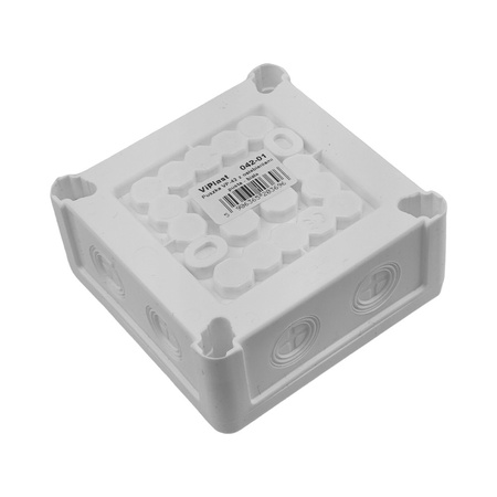 Abzweigkasten Aufputz Dose IP55 ViPlast 8 Eingängen Weiß 042-01