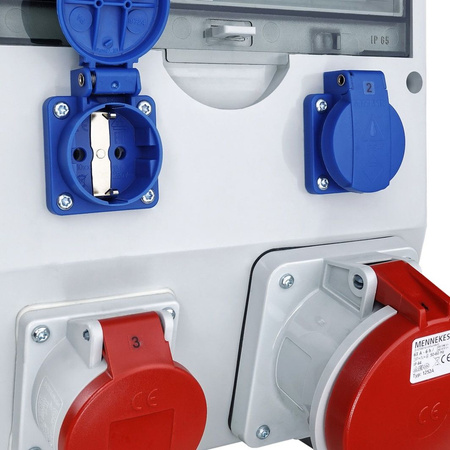 Stromverteiler TD-S/FI 1x63A 1x16A 2x230V Baustromverteiler Doktorvolt DV-2268-D