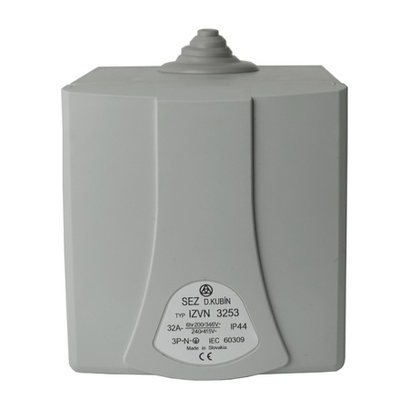 CEE Wandsteckdose mit Aufbaugehäuse 32A 400V 5P IZVN 3253