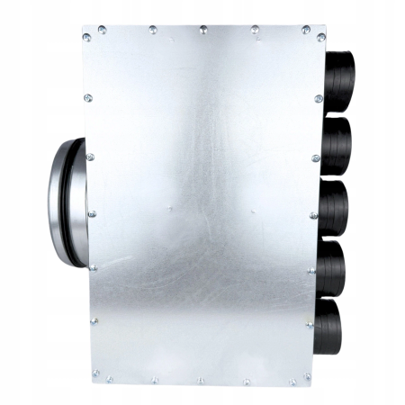 Lüftungsverteiler Verteilerkasten 10x75 Ø160 Wohnraumlüftung Luftverteiler E-KRT-10x75/160-OC