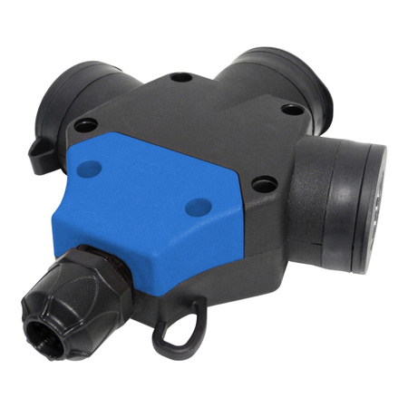 Einphasige Dreifach 3-fach Schuko Kupplung Schutzkontakt Steckdose Verteiler 230V IP44 TpE 3101-314-0300