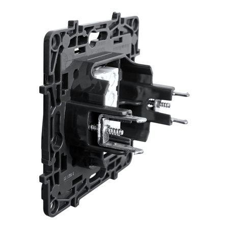 Telefonsteckdose RJ11 schwarz Niloe Step 863555