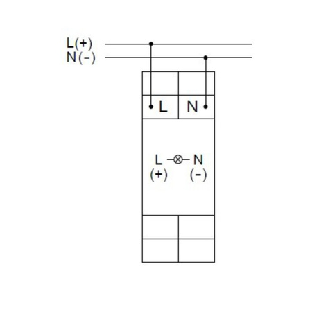 Leuchtmelder 1 Phasen rot Kontrollleuchte Phasenprüfer LED RLK-1R Relpol 863026