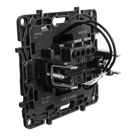 Taster Klingeltaster beleuchtet schwarz Niloe Step 863510