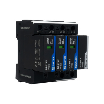 Überspannungsableiter Typ 2 40kA SLP-275 V/3+1 bis 1500V DC für Hutschiene Überspannungsschutz Blitzschutz für Niederspannung Varistortechnologie VDE A01946