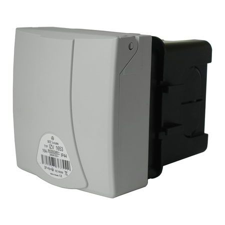 CEE Wandsteckdose mit Klappdeckel Unterputz 16A 5P 400V IP44 Steckdose IZV 1653