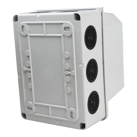 Abzweigkasten 190x145x135 mm 10 Dichtmembranen Aufputz Abzweigdose Verbindungsdose Industriegehäuse IP66 M-L 009.PG.CA.G