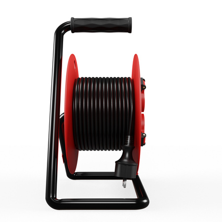 Kabeltrommel 15 m 4× 230 V Schuko 3×1,5 H05RR-F Professional Line W-98685