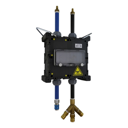 Hängeverteiler mit Druckluft Pendel und wasserhydraulischem Anschluss Stromverteiler mit Betätigungsklappe Minibox TpE 3336-700-0300