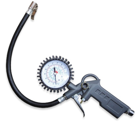 Reifenfüllpistole mit Manometer Luftdruckprüfer Bradas STG05