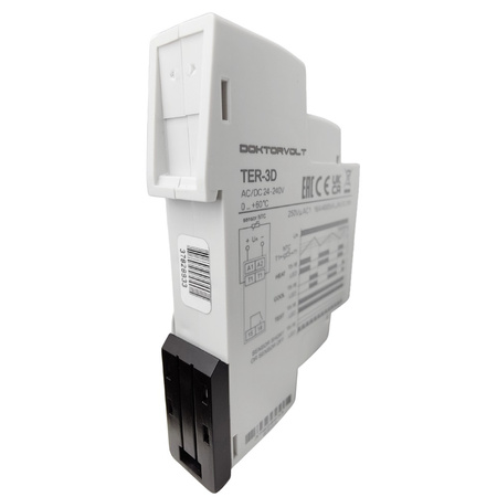 ELKO Thermostat zur Temperaturüberwachung und -regelung im Bereich von 0 bis +60 °C einstufig TER-3D